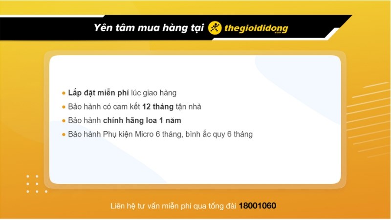 Chính sách bảo hành tại Thế Giới Di Động