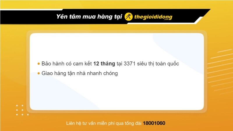 Chính sách bảo hành TGDĐ
