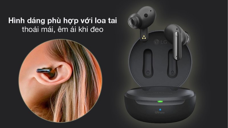 Có 3 đệm tai khác nhau để thay đổi dễ dàng Có 3 đệm tai khác nhau để thay đổi dễ dàng