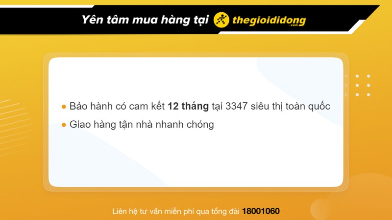 Chính sách bảo hành tai nghe tại Thế Giới Di Động