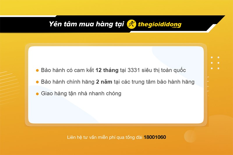 Chính sách bảo hành tai nghe tại Thế Giới Di Động