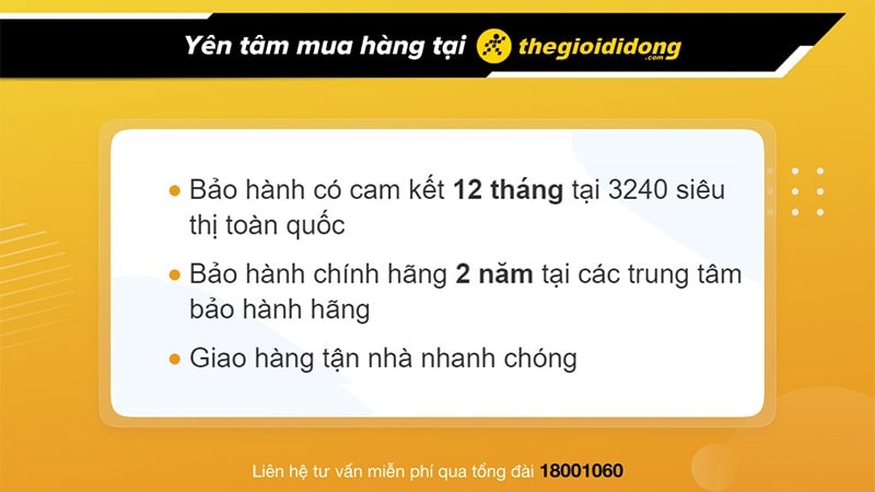 Chính sách bảo hành hấp dẫn