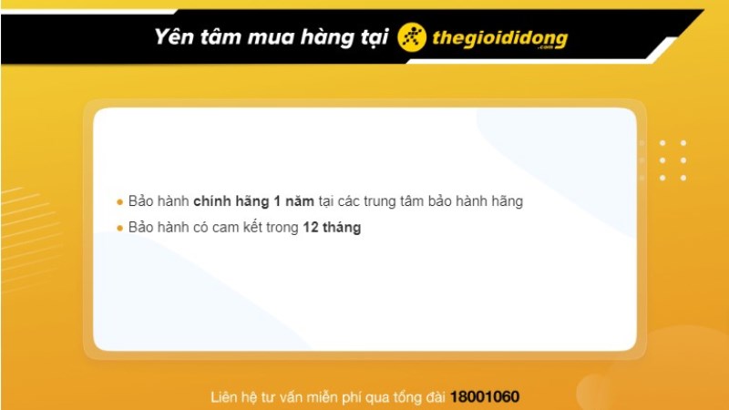 Chính sách bảo hành đồng hồ tại Thế