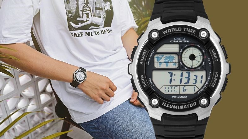 Trang bị khung viền thép không gỉ bền bỉ và dây đeo nhựa dẻo dai 