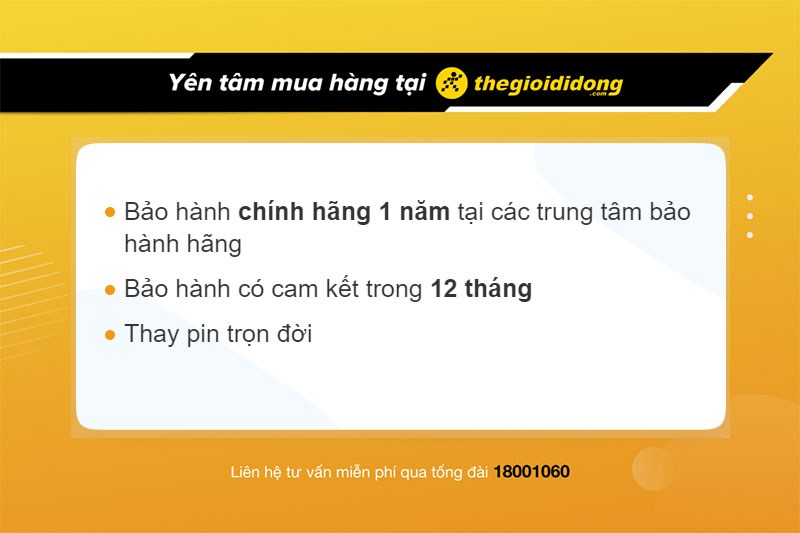 Chính sách bảo hành đồng hồ