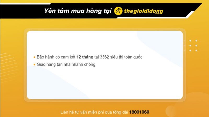 Chính sách bảo hành tại Thế Giới Di Động