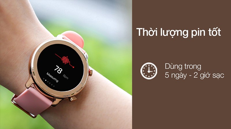 Thời lượng pin sử dụng được 5 ngày liên tục chỉ sau 2 giờ sạc