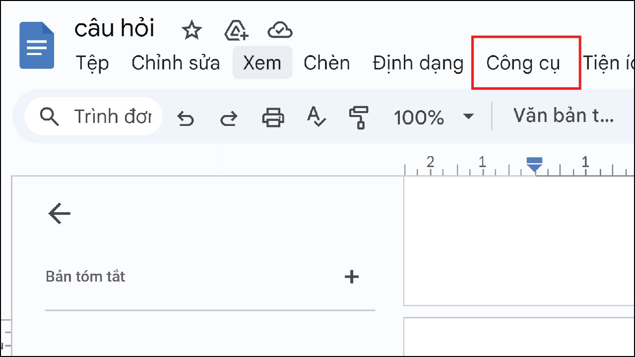 Cách sử dụng từ điển trong Google Docs