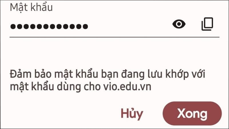 Chỉnh sửa mật khẩu đã lưu đơn giản bằng điện thoại