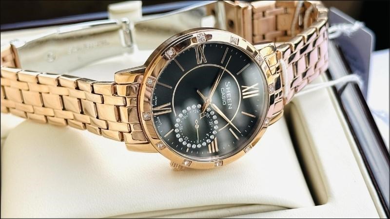 Casio Sheen nữ là dòng đồng hồ tiêu biểu cho mức giá từ 3 - 10 triệu Casio Sheen nữ là dòng đồng hồ tiêu biểu cho mức giá từ 3 - 10 triệu