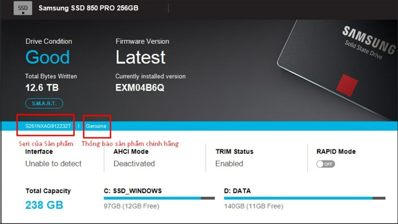 Check bảo hành SSD Samsung Check bảo hành SSD Samsung