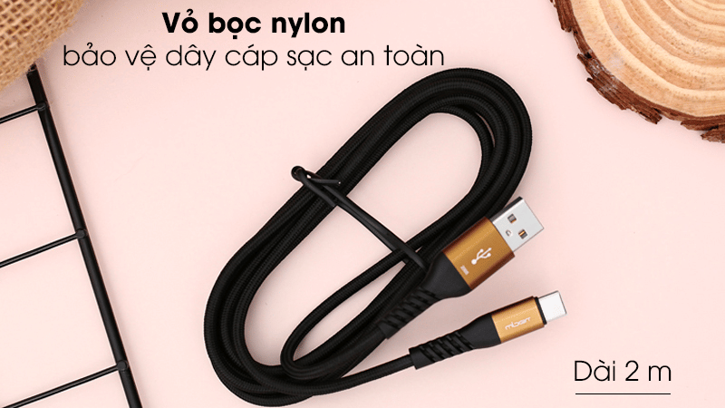 Dây sạc được thiết kế, nhỏ gọn, hiện đại Dây sạc được thiết kế, nhỏ gọn, hiện đại