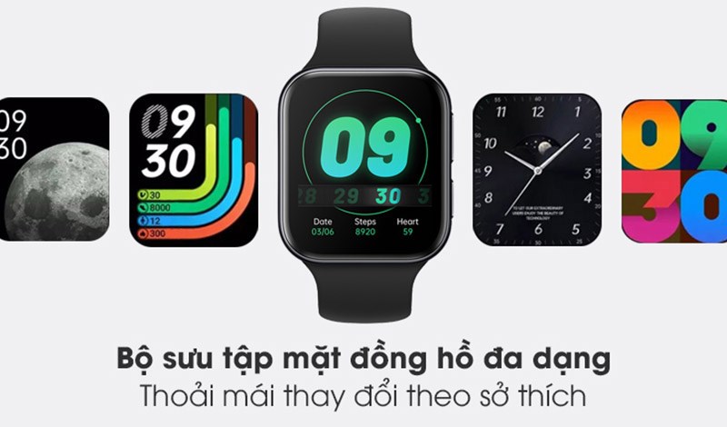 OPPO Watch sở hữu đa dạng các giao diện mặt đồng hồ