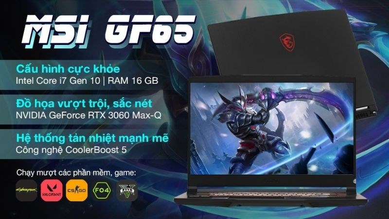 Thiết kế gaming ấn tượng, mạnh mẽ.