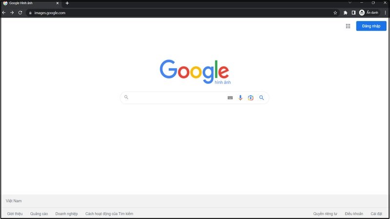 Truy cập vào Google hình ảnh Truy cập vào Google hình ảnh