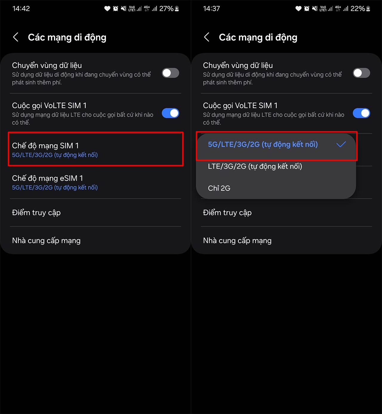 Cách kiểm tra điện thoại có hỗ trợ 5G hay không trên Android Cách kiểm tra điện thoại có hỗ trợ 5G hay không trên Android