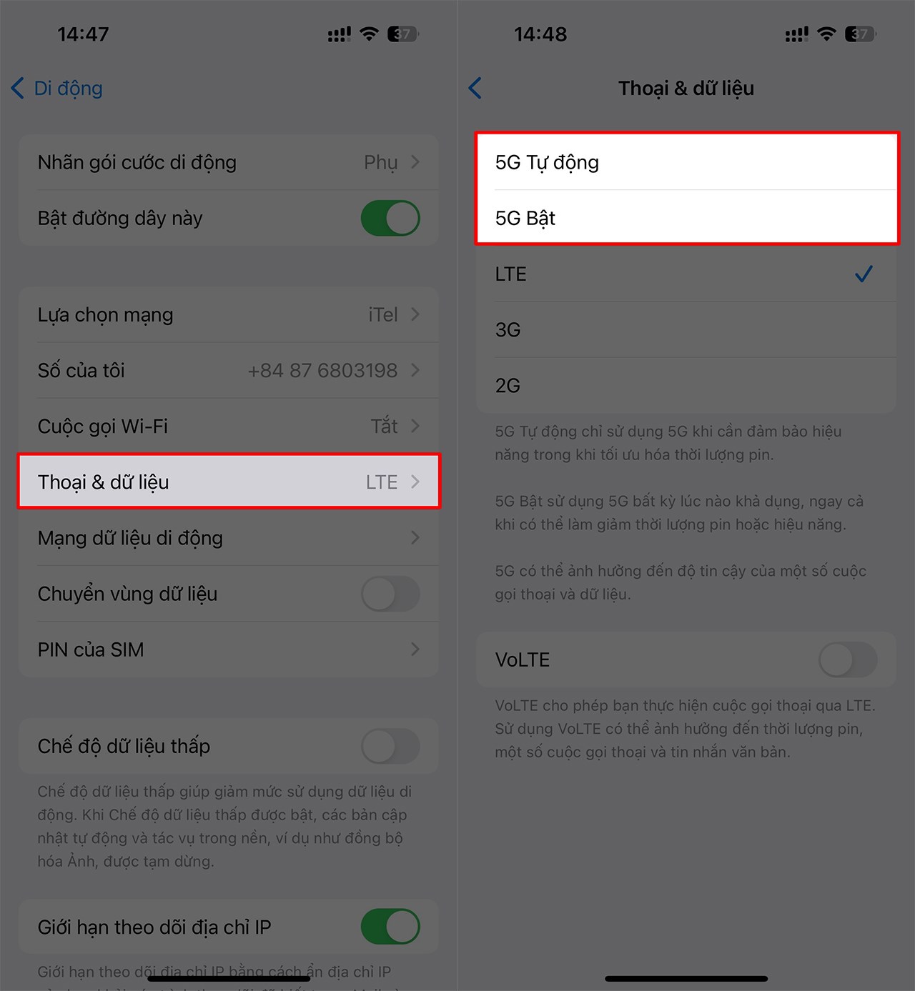 Cách kiểm tra điện thoại có hỗ trợ 5G hay không trên iPhone Cách kiểm tra điện thoại có hỗ trợ 5G hay không trên iPhone
