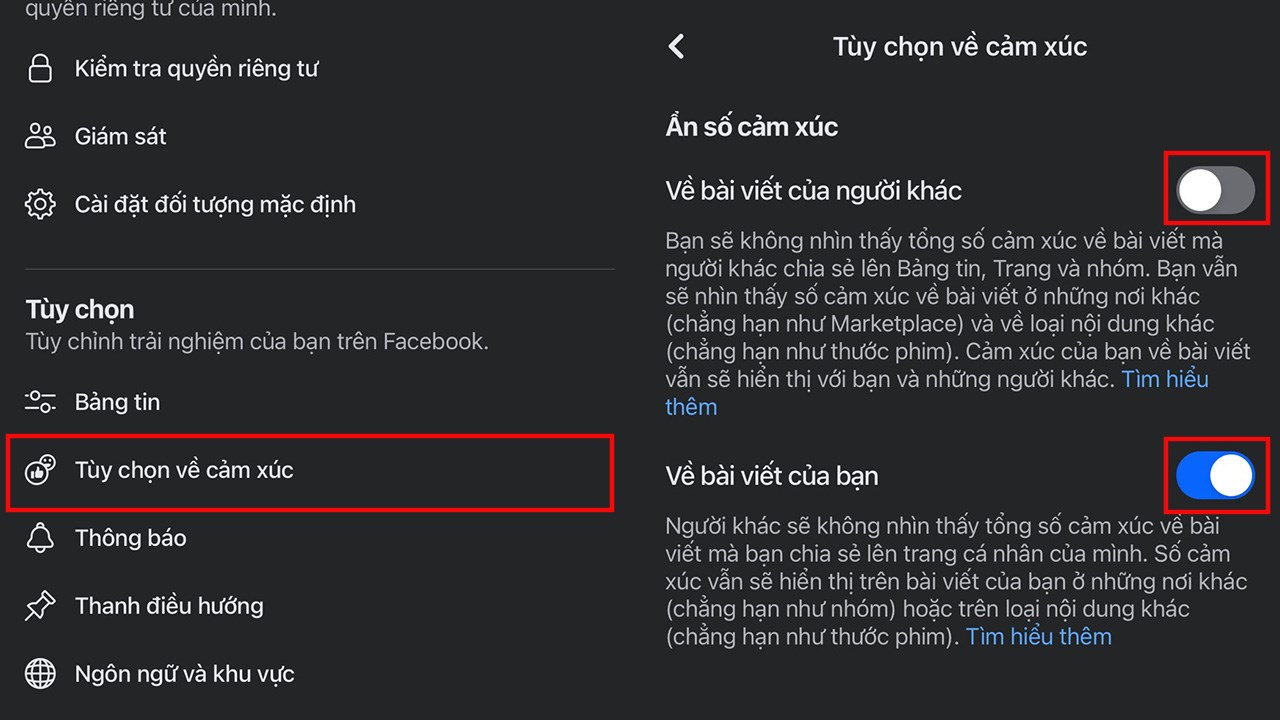 Cách ẩn lượt Like trên Facebook và Instagram Cách ẩn lượt Like trên Facebook và Instagram