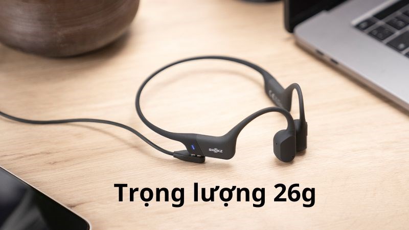 Tai nghe Shokz OPENRUN S803 có trọng lượng nhỏ gọn