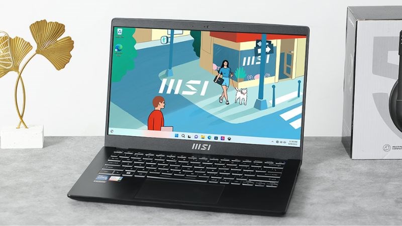 Laptop MSI Modern 14 C13M i7 1355U (607VN) kiểu dáng sang trọng, nhỏ gọn Laptop MSI Modern 14 C13M i7 1355U (607VN) kiểu dáng sang trọng, nhỏ gọn