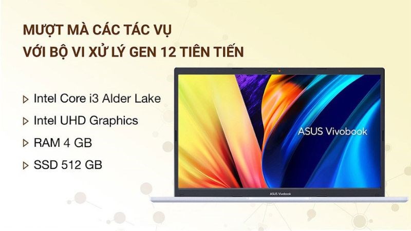 Đa nhiệm mượt mà cùng Asus Vivobook 14 X1402ZA i3 (EK249W) Đa nhiệm mượt mà cùng Asus Vivobook 14 X1402ZA i3 (EK249W)