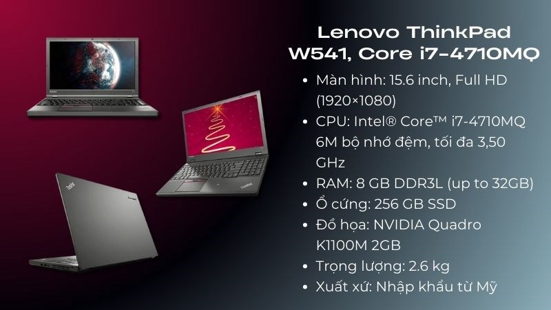 Một chiếc laptop thuộc dòng Lenovo ThinkPad W Series Một chiếc laptop thuộc dòng Lenovo ThinkPad W Series