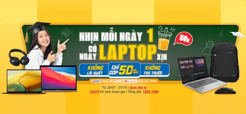Nhịn mỗi ngày 1 ly có ngay laptop xịn