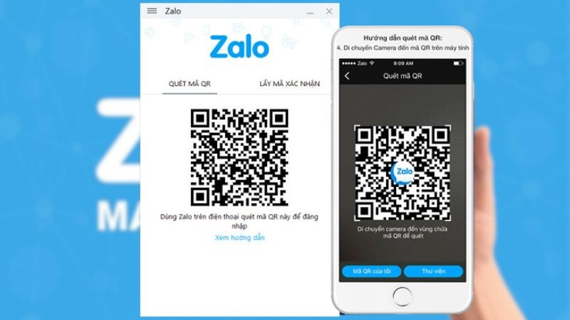 Điện thoại của bạn phải được đăng nhập vào Zalo để quét mã QR trên máy tính Điện thoại của bạn phải được đăng nhập vào Zalo để quét mã QR trên máy tính