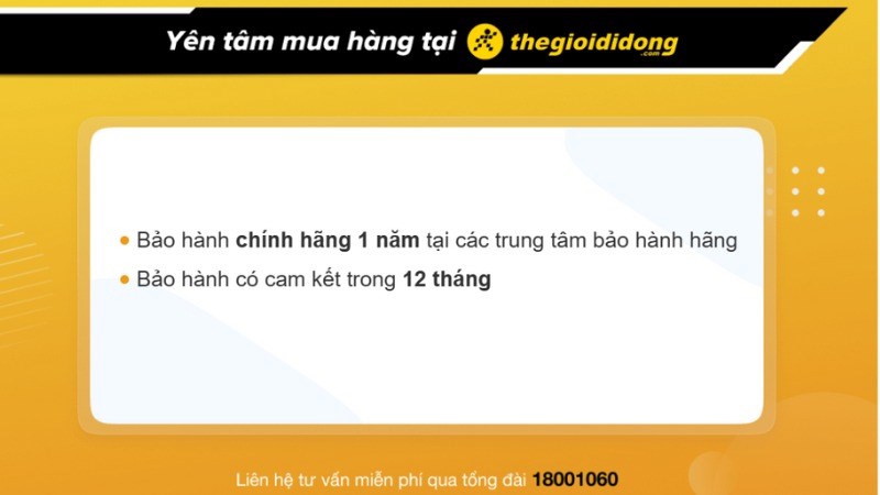 Chính sách bảo hành đồng hồ tại Thế Giới Di Động