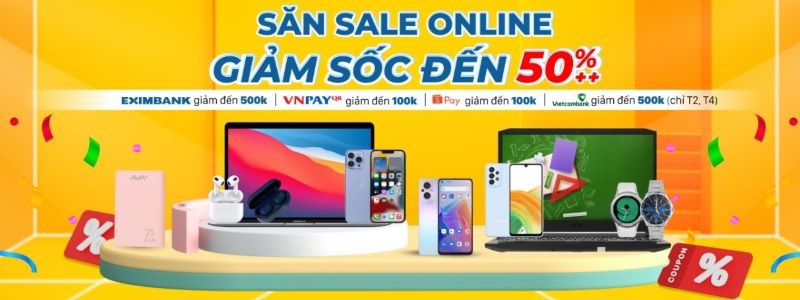 Săn sale online - giảm sốc đến 50%