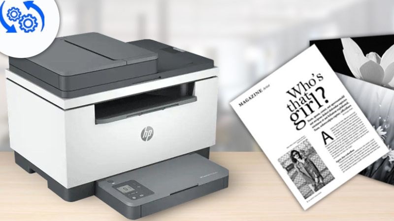 Máy in Laser trắng đen HP LaserJet MFP (9YG09A) mang lại bản in rõ nét