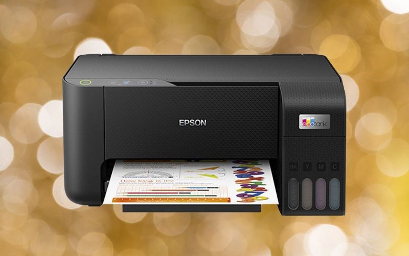 Máy in phun màu đa năng Epson EcoTank L3210 nhỏ gọn, kết cấu chắc chắn Máy in phun màu đa năng Epson EcoTank L3210 nhỏ gọn, kết cấu chắc chắn