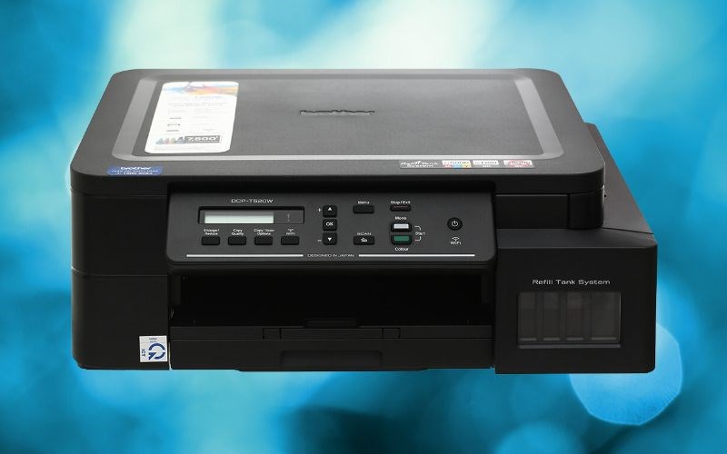 Máy in phun màu đa năng In-Scan-Copy Brother DCP-T520W với vẻ ngoài màu đen thời thượng Máy in phun màu đa năng In-Scan-Copy Brother DCP-T520W với vẻ ngoài màu đen thời thượng