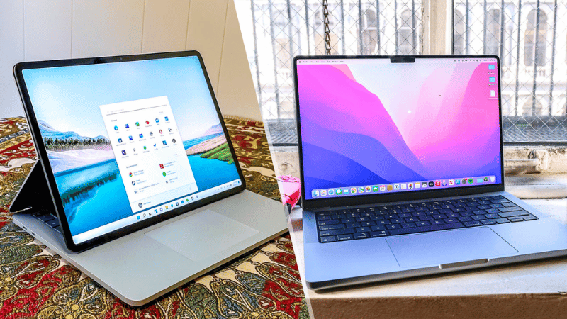 Giá của Macbook và Surface Pro Giá của Macbook và Surface Pro