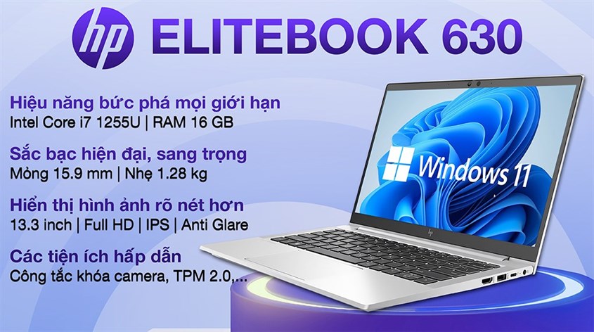 Bộ vi xử lý mạnh mẽ của EliteBook 630