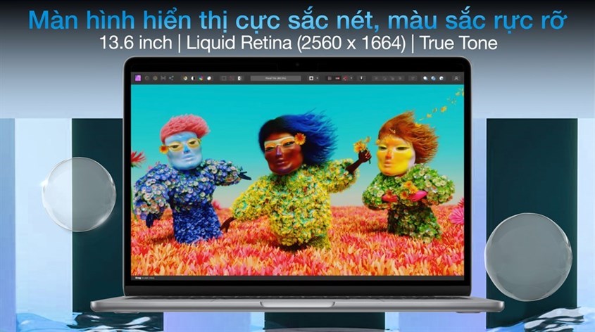 Màn hình hiển thị sắc nét, màu sắc rực rỡ