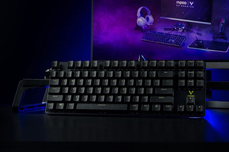 Bàn Phím Cơ Có Dây Gaming Rapoo V500alloy Đen Bàn Phím Cơ Có Dây Gaming Rapoo V500alloy Đen