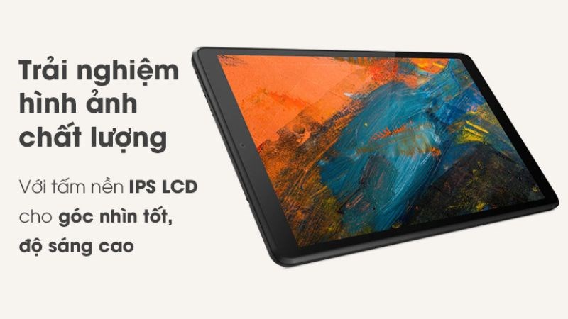 Máy tính bảng Lenovo Tab M8 với màn hình vô cùng sắc nét