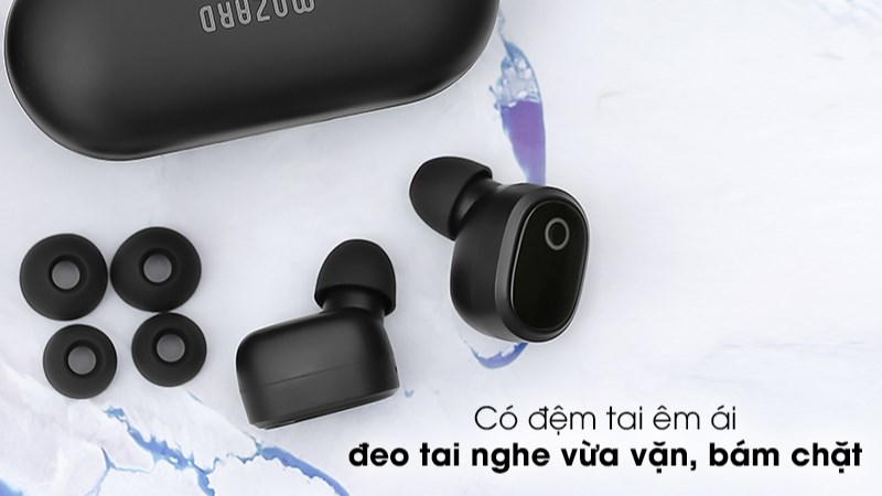 Màu đen cá tính, sành điệu với củ tai nhỏ gọn với thao tác đeo tiện lợi và cực kỳ thoải mái khi sử dụng