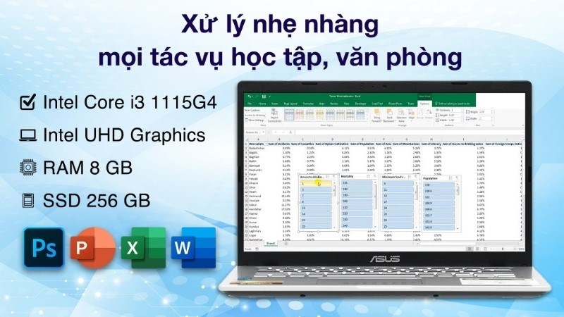Laptop Asus Vivobook X415EA i3 (EK2034W) đáp ứng nhu cầu đồ họa 2D Laptop Asus Vivobook X415EA i3 (EK2034W) đáp ứng nhu cầu đồ họa 2D