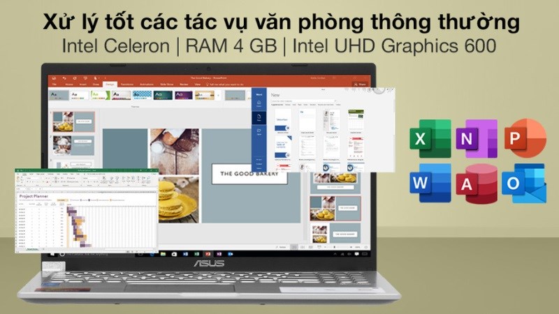 Laptop Asus VivoBook X515MA N4020 (BR480W) xử lý tốt tác vụ văn phòng Laptop Asus VivoBook X515MA N4020 (BR480W) xử lý tốt tác vụ văn phòng