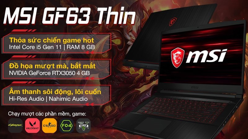 Chiếc laptop gaming sang trọng, đồ hoạt mượt mà