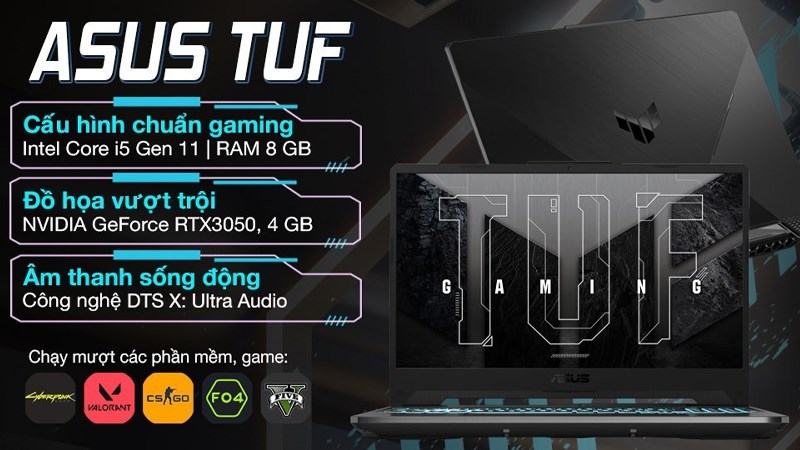 Laptop có kiểu dáng hiện đại, cấu hình chuẩn gaming