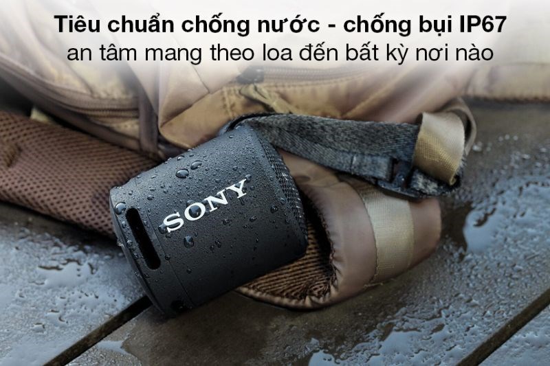 Loa Bluetooth Sony SRS-XB13 không lo bụi bẩn Loa Bluetooth Sony SRS-XB13 không lo bụi bẩn