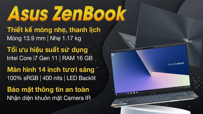 Laptop gọn nhẹ, dễ di chuyển, sử dụng bền bỉ Laptop gọn nhẹ, dễ di chuyển, sử dụng bền bỉ