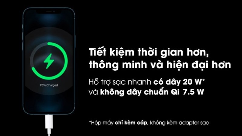 Chất liệu viên pin được trang bị trên 4 dòng sản phẩm trong iPhone 12 series đều là Li - Ion