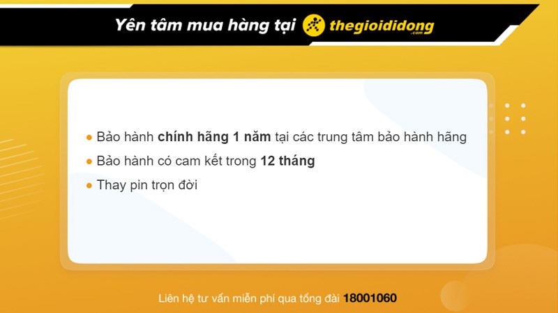 Chính sách bảo hành đồng hồ tại Thế Giới Di Động Chính sách bảo hành đồng hồ tại Thế Giới Di Động