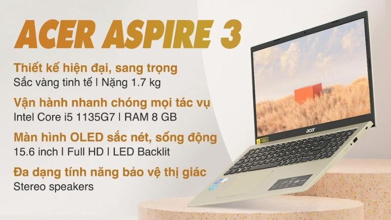 Laptop Acer Aspire 3 A315 58 54XF i5 với màn hình 15,6 inch Laptop Acer Aspire 3 A315 58 54XF i5 với màn hình 15,6 inch
