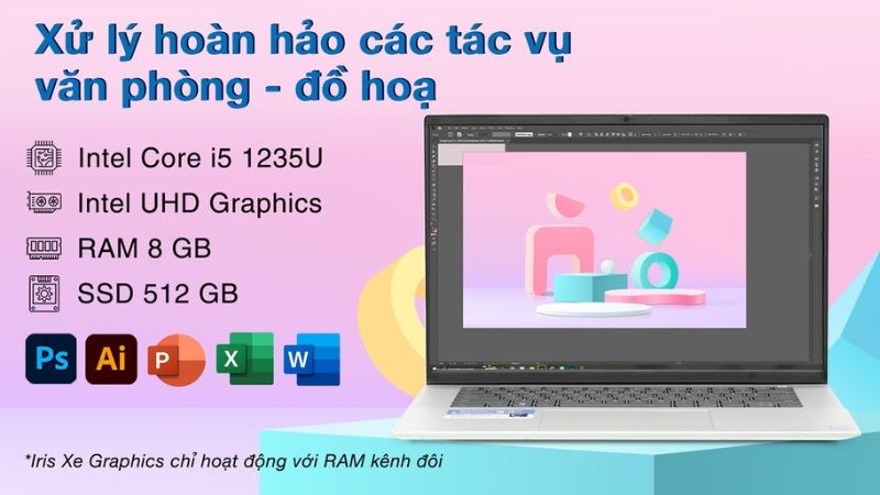 Dell Inspiron 5620 dễ dàng xử lý các tác vụ văn phòng