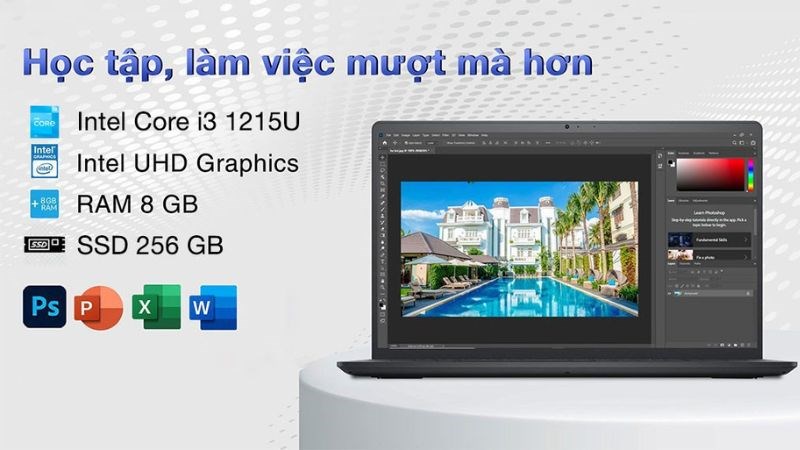 Dell Inspiron 15 3520 i3 vận hành hoàn hảo mọi tác vụ văn phòng